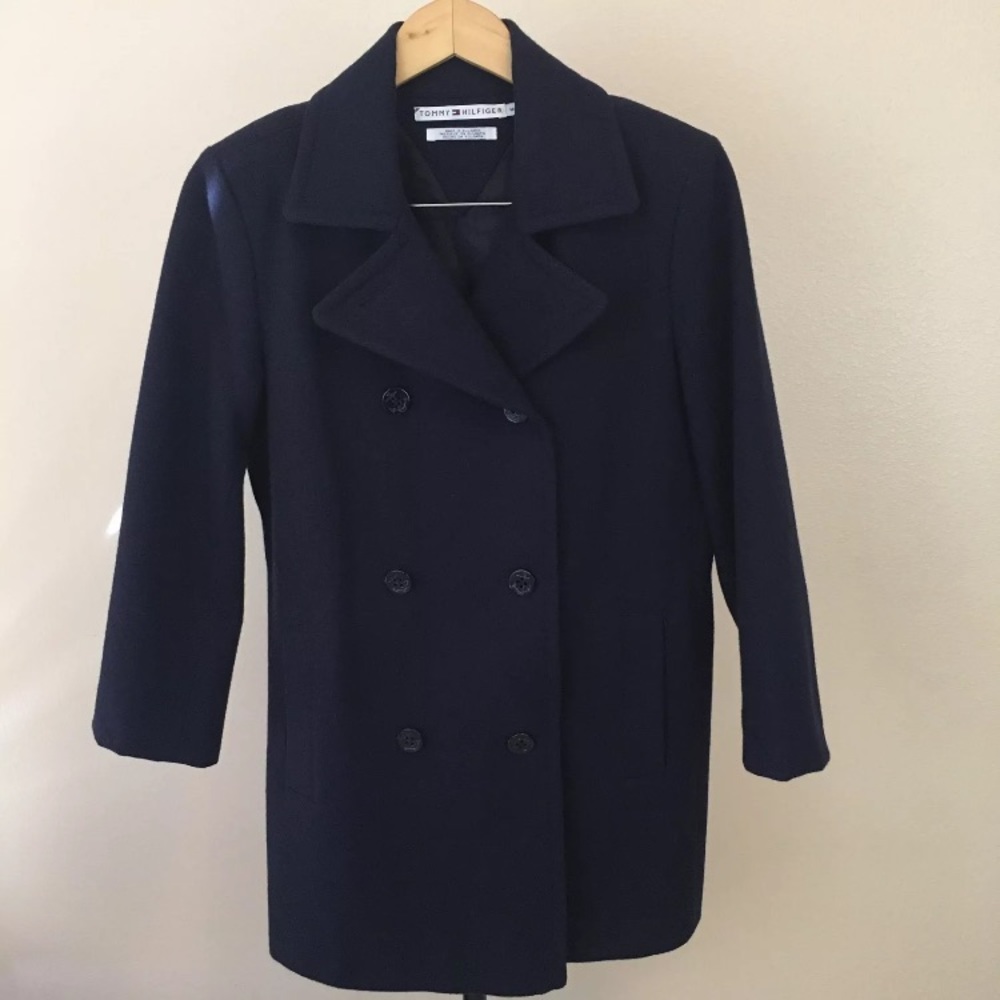 Tommy Hilfiger Wool lined Sailor trench coat Sz M